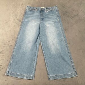 OAT New York Jeans Womens 12/31 Ligh Wash High Rise Wide Leg